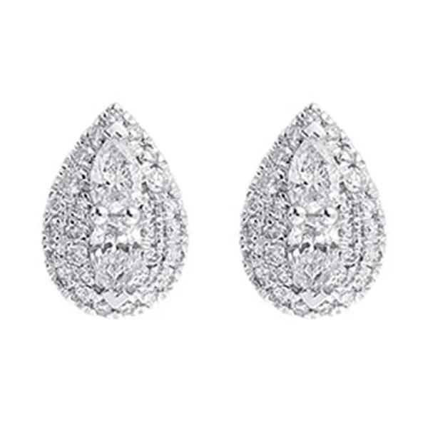 14Kt White Gold Diamond 1/2Ctw Earring Valentine's Fine Jewelry Dallas, PA