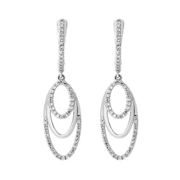 14Kt White Gold Diamond 1/3Ctw Earring SIERRA MOON Auburn, CA