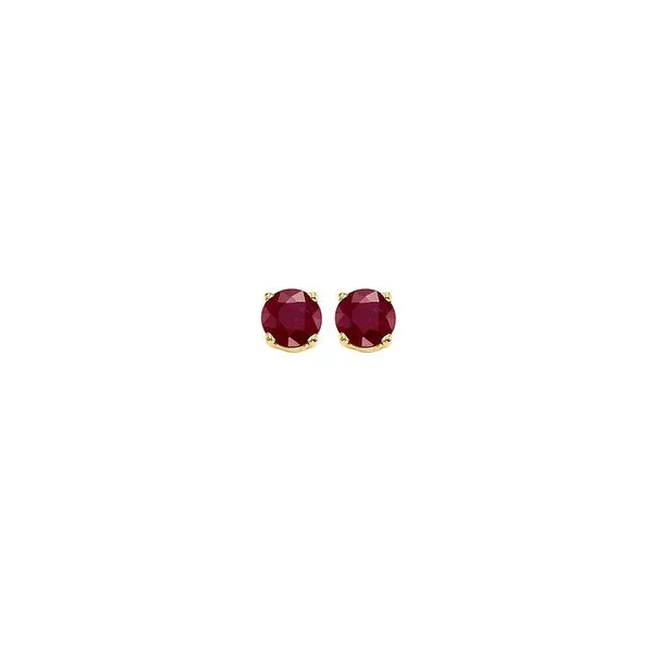 14Kt Yellow Gold & Ruby 1/4Ctw Earring Pfaff Jewelers Grandville, MI