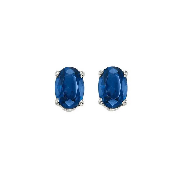14Kt White Gold & Sapphire 1Ctw Earring Pfaff Jewelers Grandville, MI