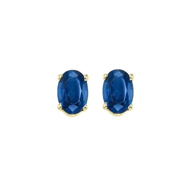 14Kt Yellow Gold & Sapphire 1Ctw Earring Pfaff Jewelers Grandville, MI