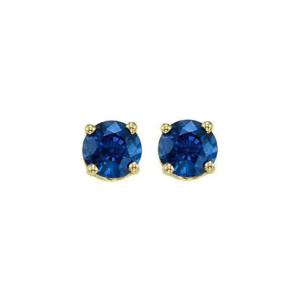 14Kt Yellow Gold & Sapphire 1Ctw Earring Pfaff Jewelers Grandville, MI