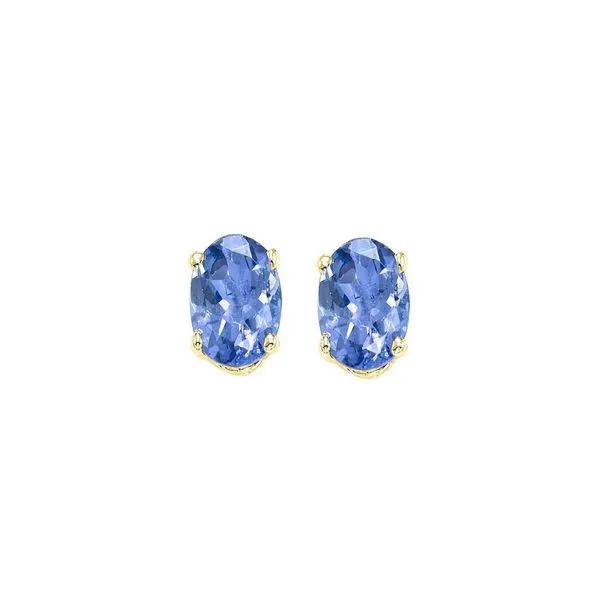 14Kt Yellow Gold & Tanzanite 1Ctw Earring Pfaff Jewelers Grandville, MI