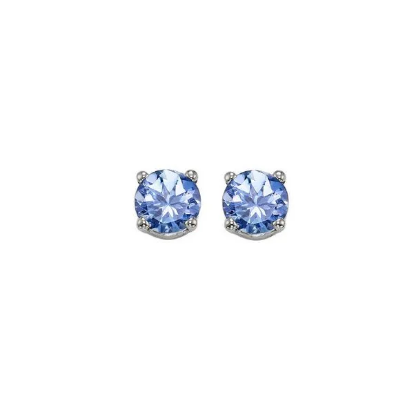 14Kt White Gold & Tanzanite 1Ctw Earring Pfaff Jewelers Grandville, MI