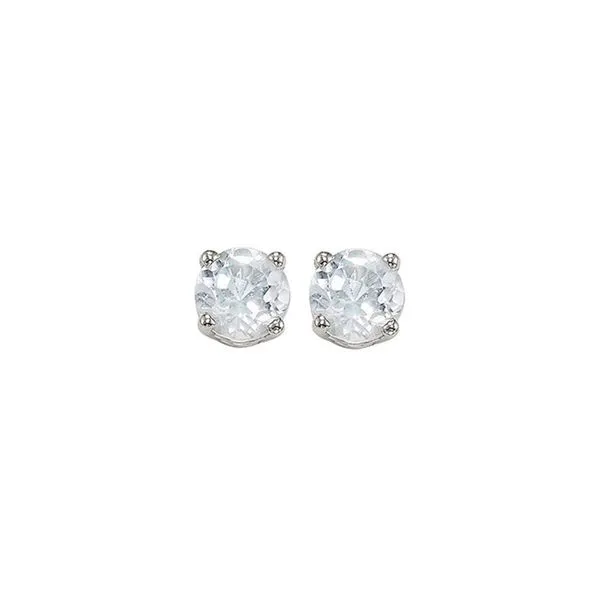 14Kt White Gold & White Topaz 7/8Ctw Earring Pfaff Jewelers Grandville, MI