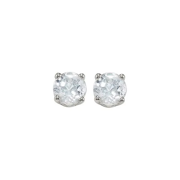 14Kt White Gold & White Topaz 1Ctw Earring Pfaff Jewelers Grandville, MI