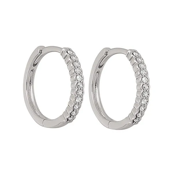 Silver White Diamond 1/6Ctw Earring Castle Couture Fine Jewelry Manalapan, NJ