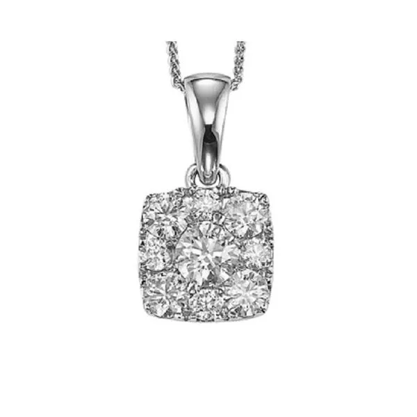 14Kt White Gold Diamond 1/4Ctw Pendant Pfaff Jewelers Grandville, MI