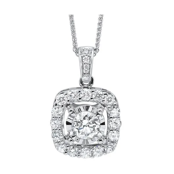 14Kt White Gold Diamond 1/4Ctw Pendant Pfaff Jewelers Grandville, MI
