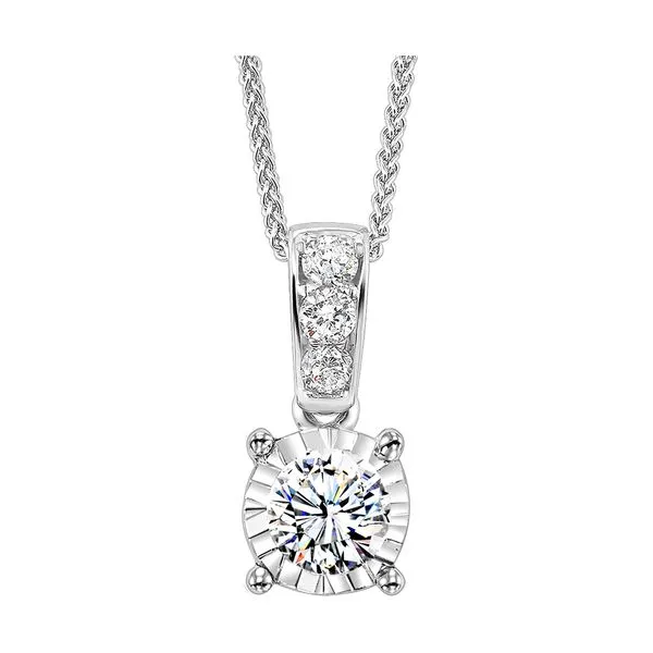 14Kt White Gold Diamond 1/10Ctw Pendant Collard Jewelers League City, TX