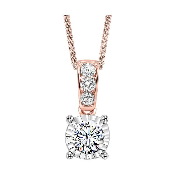14Kt Rose Gold Diamond 1/4Ctw Pendant Pfaff Jewelers Grandville, MI