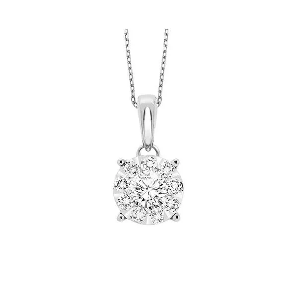 14Kt White Gold Diamond 1/2Ctw Pendant Pfaff Jewelers Grandville, MI