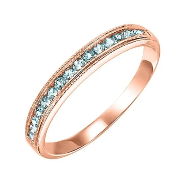 10Kt Rose Gold & Blue Topaz 1/3Ctw Ring Pfaff Jewelers Grandville, MI
