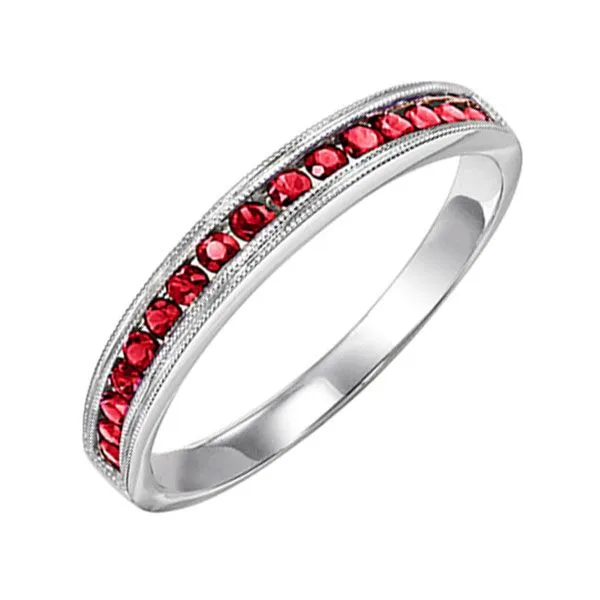 14Kt White Gold & Garnet 1/3Ctw Ring Pfaff Jewelers Grandville, MI