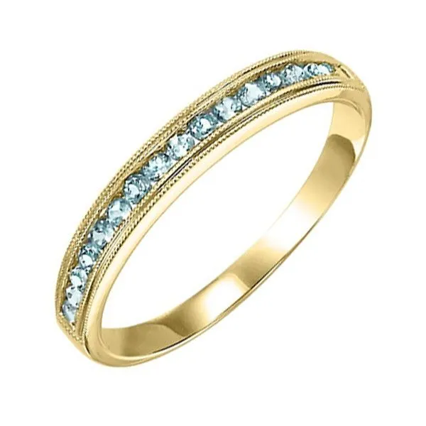 14Kt Yellow Gold & Aquamarine 1/3Ctw Ring Pfaff Jewelers Grandville, MI