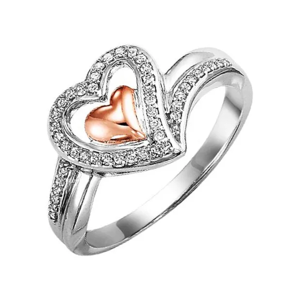 Silver White Rose Diamond 1/7Ctw Ring Pfaff Jewelers Grandville, MI