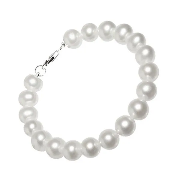 Silver White & Pearl Bracelet Woelk's House of Diamonds Russell, KS