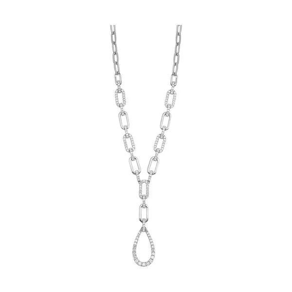 14Kt White Gold Diamond 1Ctw Necklace Woelk's House of Diamonds Russell, KS