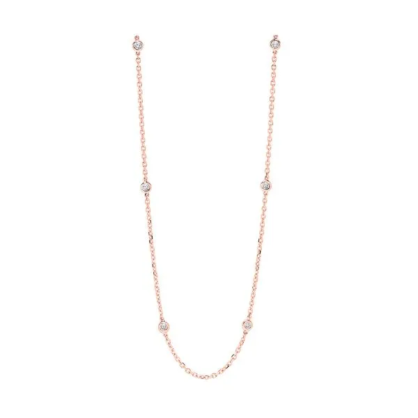 14Kt Rose Gold Diamond 1/4Ctw Necklace Pfaff Jewelers Grandville, MI