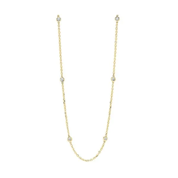 14Kt Yellow Gold Diamond 1/2Ctw Necklace Castle Couture Fine Jewelry Manalapan, NJ