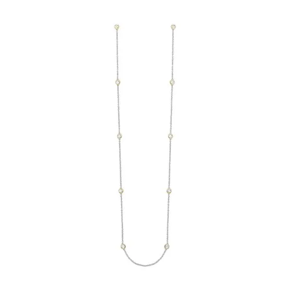 14Kt White Yellow Gold Diamond 2Ctw Necklace Pfaff Jewelers Grandville, MI