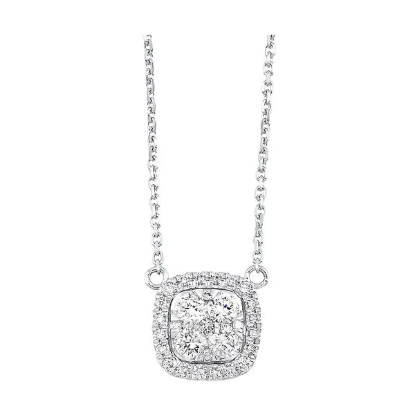 14Kt White Gold Diamond 1/3Ctw Necklace Pfaff Jewelers Grandville, MI