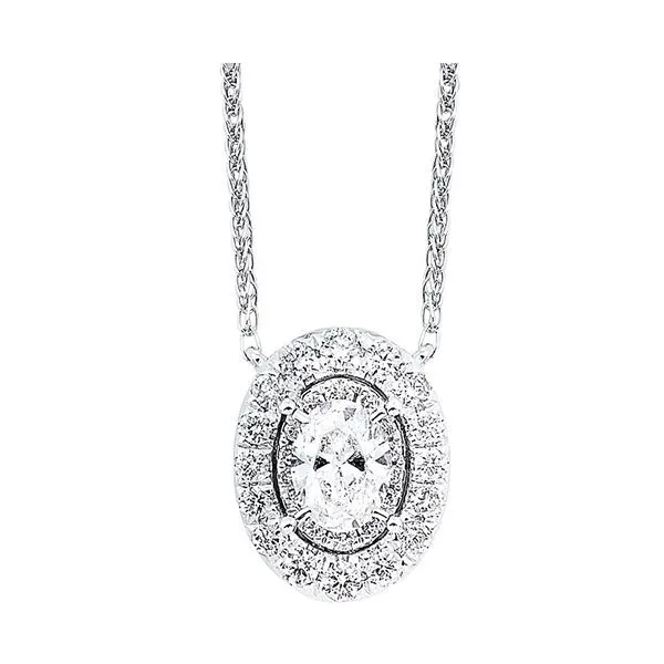 14Kt White Gold Diamond 1/2Ctw Necklace Pfaff Jewelers Grandville, MI