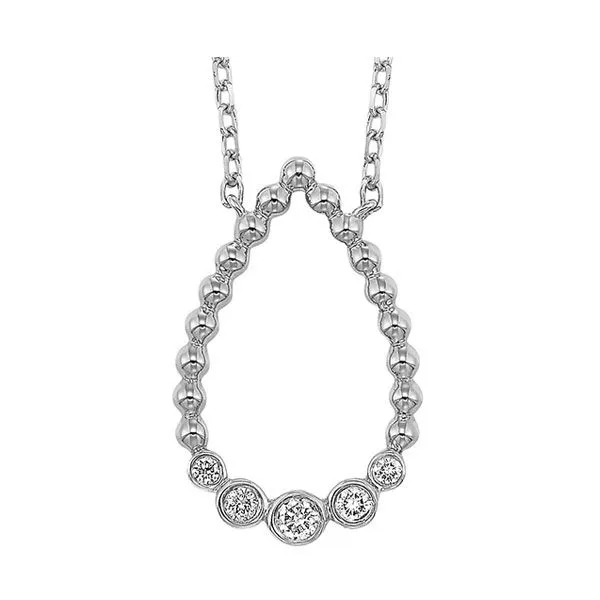 14Kt White Gold Diamond 1/8Ctw Necklace Pfaff Jewelers Grandville, MI