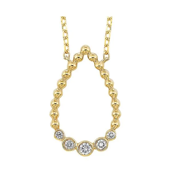 14Kt Yellow Gold Diamond 1/8Ctw Necklace Pfaff Jewelers Grandville, MI
