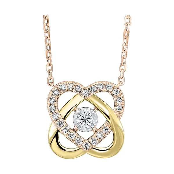 14Kt Rose Yellow Gold Diamond 1/3Ctw Necklace Pfaff Jewelers Grandville, MI