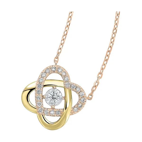 14Kt Rose Yellow Gold Diamond 1/3Ctw Necklace Image 2 Pfaff Jewelers Grandville, MI