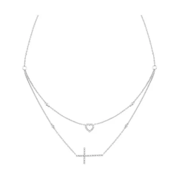 14Kt White Gold Diamond 1/5Ctw Necklace Pfaff Jewelers Grandville, MI