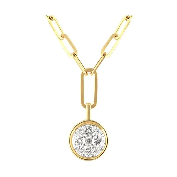 14Kt White Yellow Gold Diamond 1/3Ctw Necklace Pfaff Jewelers Grandville, MI