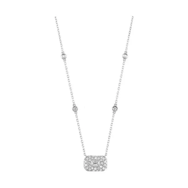14Kt White Gold Diamond 1Ctw Necklace Pfaff Jewelers Grandville, MI