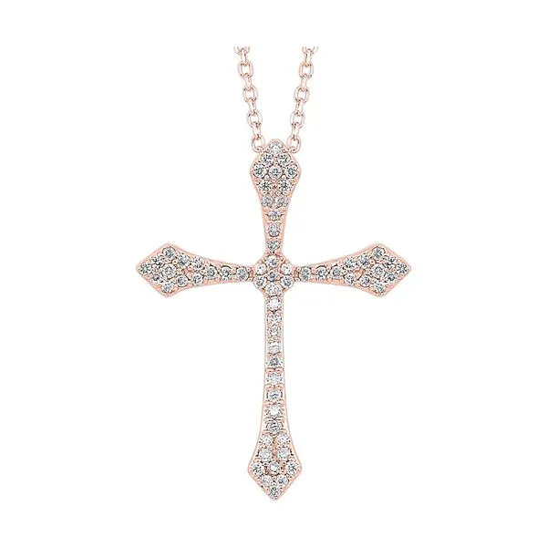 14Kt Rose Gold Diamond 1/5Ctw Pendant Pfaff Jewelers Grandville, MI