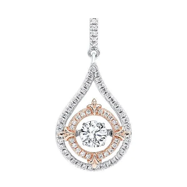 Silver White Rose Pendant Pfaff Jewelers Grandville, MI