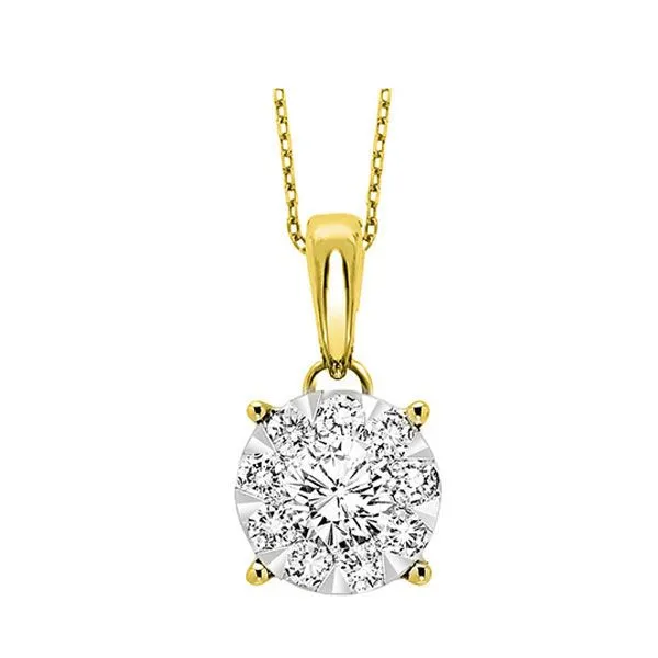 14Kt Yellow Gold Diamond 3/4Ctw Pendant Pfaff Jewelers Grandville, MI