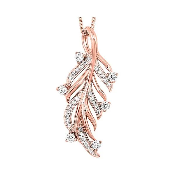 14Kt Rose Gold Diamond 1/5Ctw Pendant Pfaff Jewelers Grandville, MI