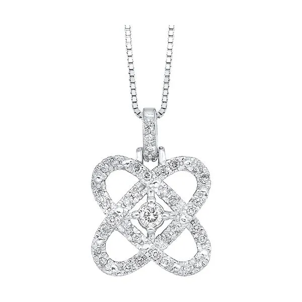14Kt White Gold Diamond 1/2Ctw Pendant Pfaff Jewelers Grandville, MI