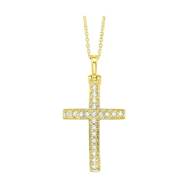 14Kt Yellow Gold Diamond 1/10Ctw Pendant Pfaff Jewelers Grandville, MI