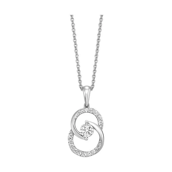 10Kt White Gold Diamond 1/4Ctw Pendant Pfaff Jewelers Grandville, MI