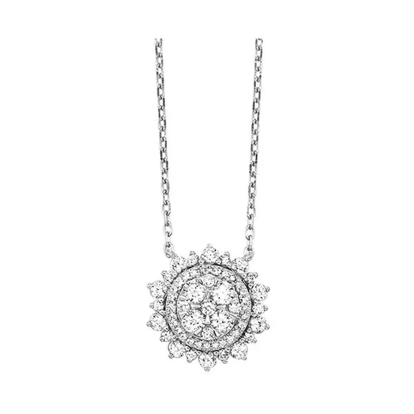 14Kt White Gold Diamond 1Ctw Pendant Pfaff Jewelers Grandville, MI