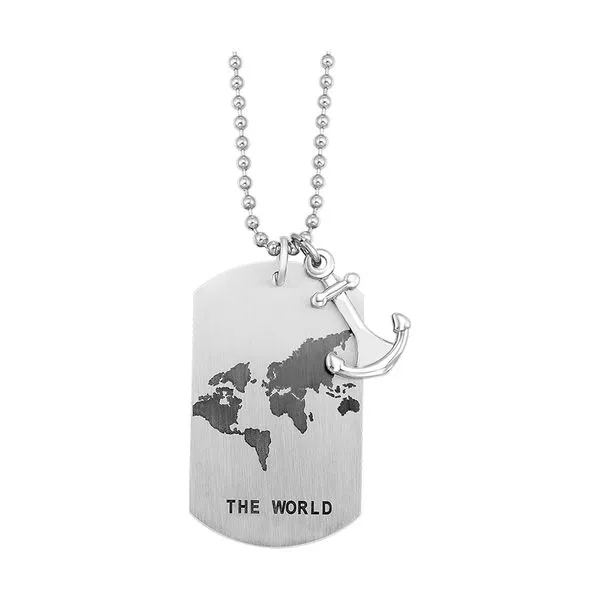 Steel White Pendant Pfaff Jewelers Grandville, MI