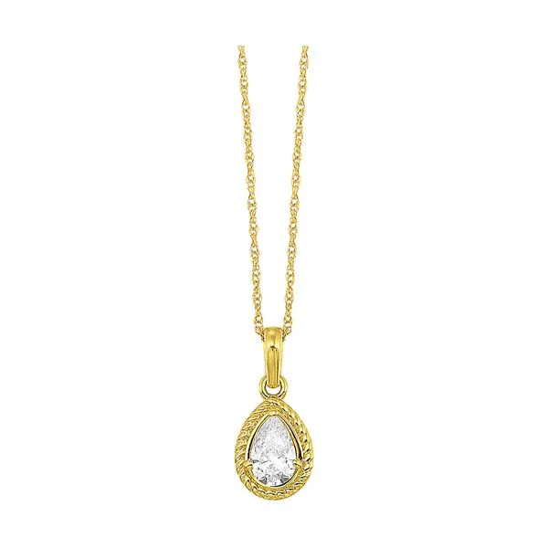 14Kt Yellow Gold Diamond 1/3Ctw Pendant Valentine's Fine Jewelry Dallas, PA