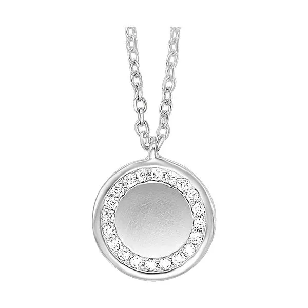 10Kt White Gold Diamond 1/20Ctw Pendant Pfaff Jewelers Grandville, MI