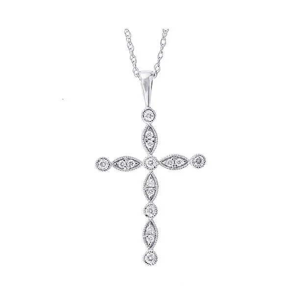 14Kt White Gold Diamond 1/8Ctw Pendant Pfaff Jewelers Grandville, MI