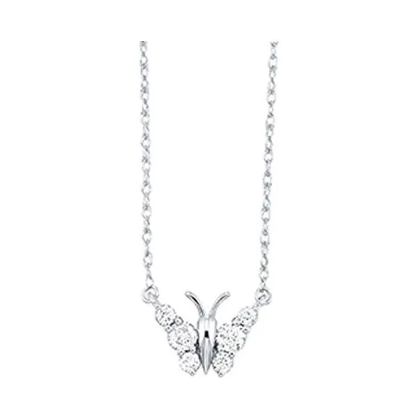 10Kt White Gold Diamond 1/5Ctw Pendant Pfaff Jewelers Grandville, MI