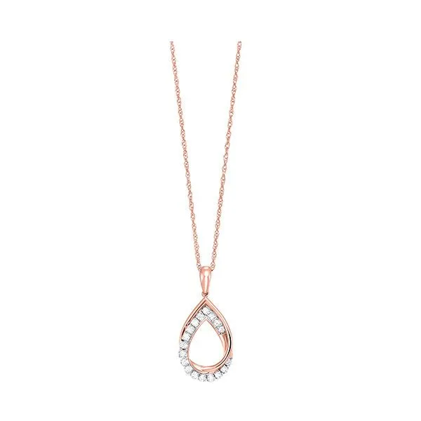10Kt Rose Gold Diamond 1/10Ctw Pendant Pfaff Jewelers Grandville, MI