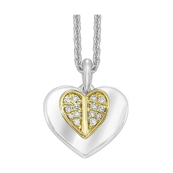 Gold Silver White Yellow Diamond 1/20Ctw Pendant Arlene's Fine Jewelry Vidalia, GA
