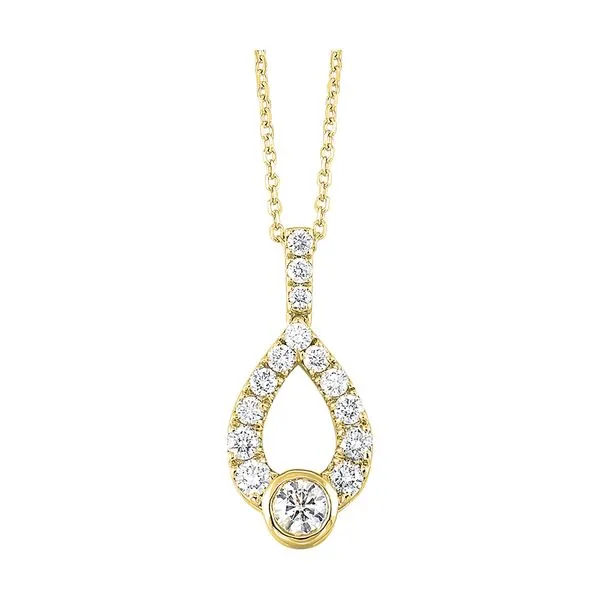 14Kt Yellow Gold Diamond 1/2Ctw Pendant SIERRA MOON Auburn, CA